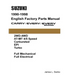 Suzuki Carry & Every 1990-1998 English Factory Parts Catalogue