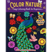 Color Nature: Easy Coloring Book for Adults, Large Print Designs for Stress Relieving and Relaxation