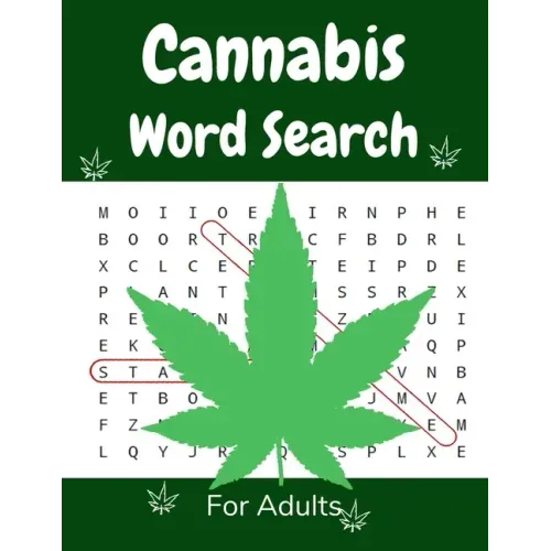 Cannabis Word Search For Adults: Medium Difficulty Large Print Puzzle Book