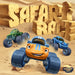 Safari Race: Monster Truck Book for Kids Ages 3-5, Funny Bedtime Story for Toddlers, Early Reader for Preschool and Kindergarten