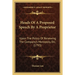 Heads Of A Proposed Speech By A Proprietor: Upon The Policy Of Renewing The Company's Monopoly, Etc. (1793)