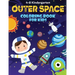 Outer Space Coloring Book: Fun, and Educational Activity Book for Children with Solar System, Planets, Spaceships, Aliens, Meteors, Astronauts, a