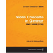 Violin Concerto in G minor - A Score for Violin and Piano BWV 1056R (1738)