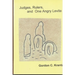 Judges, Rulers and One Angry Levite
