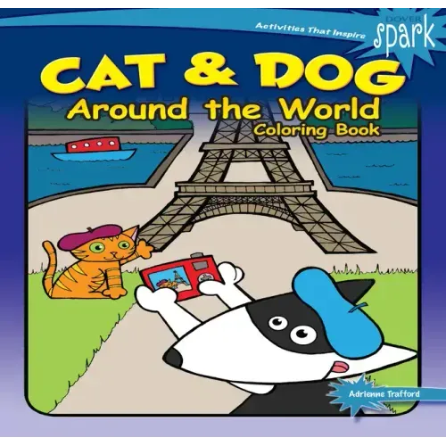 Spark Cat & Dog Around the World Coloring Book