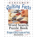 Circle It, Quilting Facts, Large Print, Word Search, Puzzle Book
