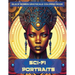 Sci-Fi Portraits: Black Women Grayscale Coloring Book