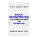 Biblical Misinterpretations: Correctly Interpreting the Word of Truth