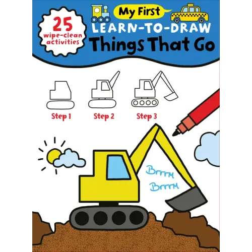 My First Learn-To-Draw: Things That Go: (25 Wipe Clean Activities + Dry Erase Marker)