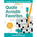 Quote Acrostic Favorites: Features 50 Rewarding Puzzles