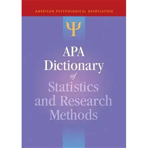 APA Dictionary of Statistics and Research Methods