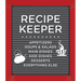 Small Recipe Binder - Recipe Keeper (Letterboard) - Write in Your Own Recipes