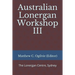 Australian Lonergan Workshop III
