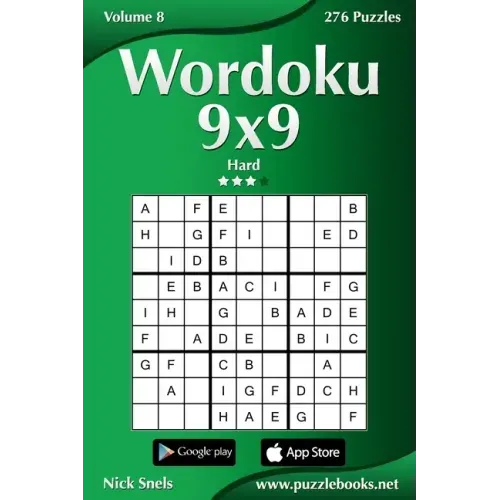 Wordoku 9x9 - Hard - Volume 8 - 276 Logic Puzzles