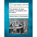 The doctrine of stare decisis: its reasons and its extent.