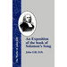 An Exposition of the Book of Solomon's Song