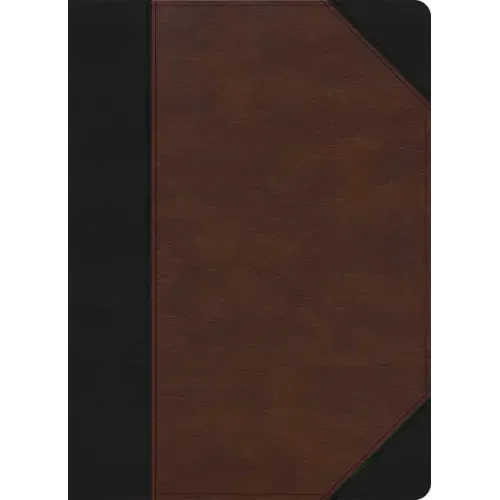 CSB Verse-By-Verse Reference Bible, Black/Brown Leathertouch