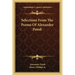 Selections from the Poems of Alexander Petofi