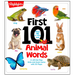 First 101 Animal Words: First Words Animal Board Book, Learning to Talk Baby Book for Essential Early Language Learning