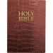 Kjver Holy Bible, Large Print, Walnut Alligator Bonded Leather, Thumb Index: (King James Version Easy Read, Red Letter, Burgundy)
