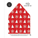 Christmas Pattern Envelope Liners Euro Flap 5x7 with Red & White Design: For Invitation Envelopes for Holidays, Birthdays, Weddings (28 Pack)