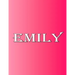 Emily: 100 Pages 8.5" X 11" Personalized Name on Notebook College Ruled Line Paper