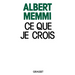 Ce que je crois