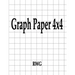 Graph Paper 4x4: 50 Pages 8.5" X 11"