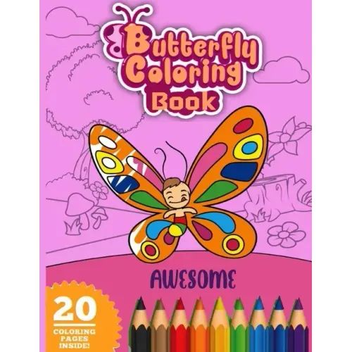 Awesome Butterfly Coloring Book: Beautiful Dover natural butterfly coloring book