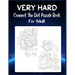 Very Hard Connect The Dot Puzzle Book For Adult: Ultimate Dot to Dot Extreme Puzzle Challenge