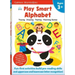 Play Smart Alphabet Age 3+: Preschool Activity Workbook with Stickers for Toddlers Ages 3, 4, 5: Learn Letter Recognition: Alphabet, Letters, Tracing,