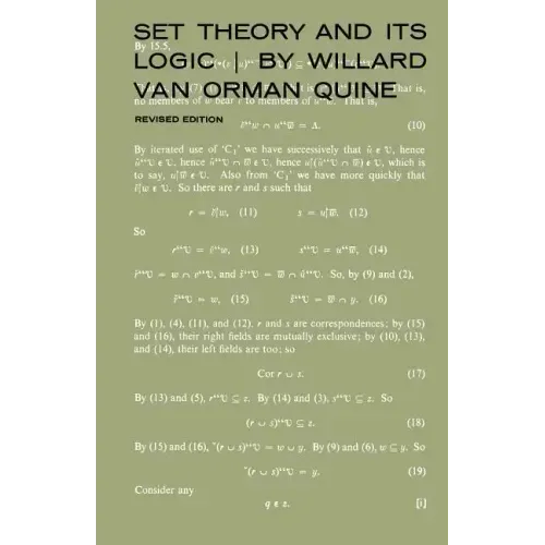 Set Theory and Its Logic: Revised Edition
