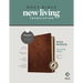 NLT Wide Margin Bible, Filament Enabled (Leatherlike, Dark Brown Palm, Indexed, Red Letter)
