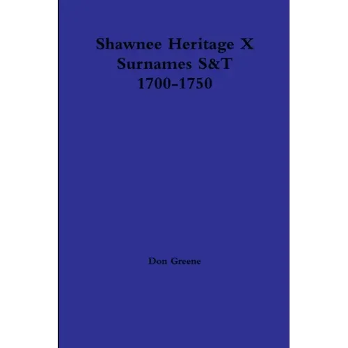 Shawnee Heritage X S-T 1700-1750