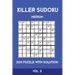 Killer Sudoku Medium 200 Puzzle WIth Solution Vol 3: Advanced Puzzle Sumdoku Book,9x9, 2 puzzles per page