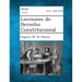 Lecciones de Derecho Constitucional