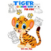 Tiger coloring book for kids: Tiger coloring book for kids 3-5-6-8 and 10 years