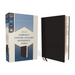 Niv, Compact Center-Column Reference Bible, Leathersoft, Black, Red Letter, Comfort Print