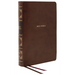 Nkjv, Reference Bible, Classic Verse-By-Verse, Center-Column, Leathersoft, Brown, Indexed, Red Letter Edition, Comfort Print