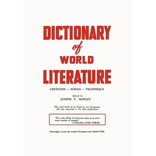 Dictionary of World Literature