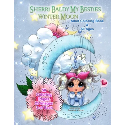 Sherri Baldy My Besties Winter Moon Adult Coloring Book and all ages