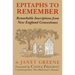 Epitaphs to Remember: Remarkable Inscriptions from New England Gravestones