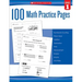 100 Math Practice Pages: Grade 1
