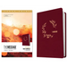 The Message Deluxe Gift Bible, Large Print (Leather-Look, Cranberry Laurels): The Bible in Contemporary Language