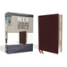 NIV, Thinline Reference Bible, Bonded Leather, Burgundy, Red Letter Edition, Comfort Print