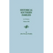 Historical Southern Families. in 23 Volumes. Volume XIII