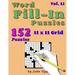 Word Fill-In Puzzles: Fill In Puzzle Book, 152 Puzzles: Vol. 12