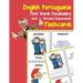 English Portuguese First Words Vocabulary with Pictures Educational Flashcards: Fun flash cards for infants babies baby child preschool kindergarten t