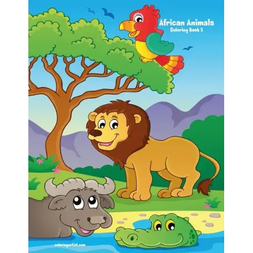 African Animals Coloring Book 5