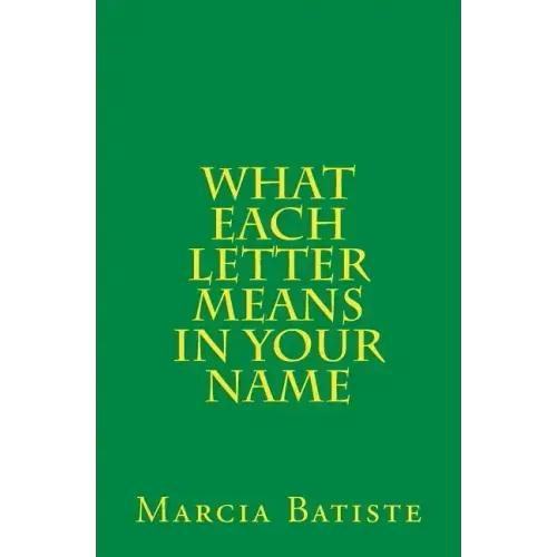 What Each Letter Means in Your Name